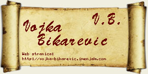 Vojka Bikarević vizit kartica